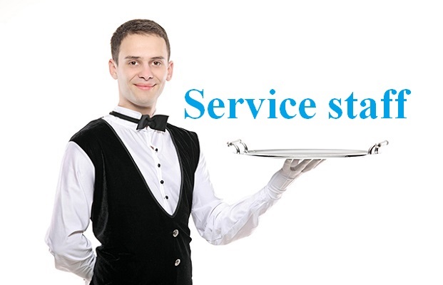 Nhân viên phục vụ nhà hàng tiếng anh là gì