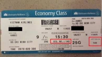 Seq trên vé máy bay nghĩa là gì